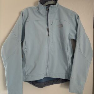 The North Face Women’s APEX TNF Performance Jacket in gray/blue, size S